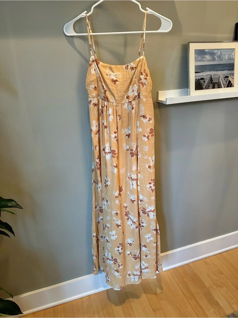 Abercrombie & Fitch Yellow Floral Maxi Dress